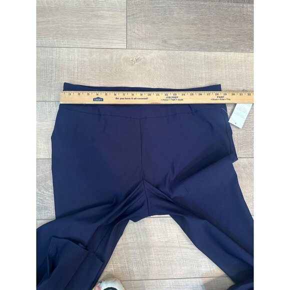 New Directions Hudson Navy Plus Size Pull on Cropped Pants NEW 16W - Picture 5 of 10